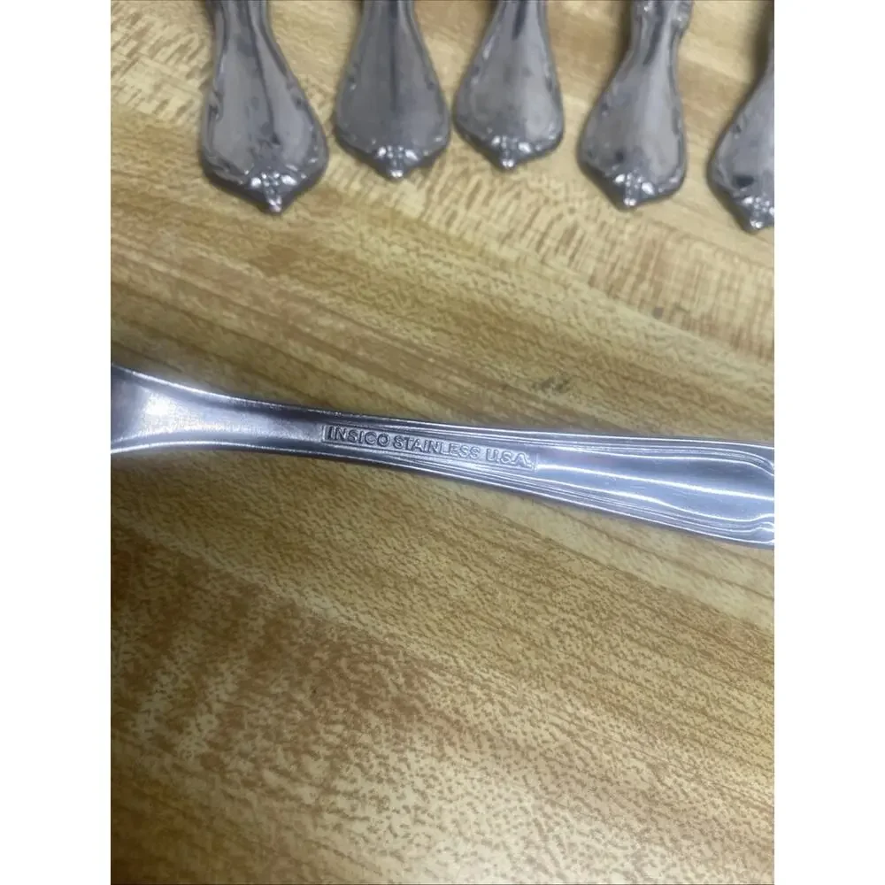 6 Piece International Silver VICTORIAN CHARM Stainless USA Flatware Set